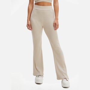 Tommy Jeans Women's Tjw A-Line Rib Badge Pants - Stoney Beige