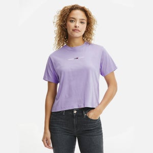 Tommy Jeans Women's Tjw Linear Logo T-Shirt - Violet Viola