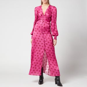 Kitri Women's Aurora Retro Star Print Maxi Dress - Pink Star Print