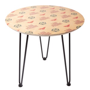 Decorsome DC Wonder Woman I Am Fierce Wooden Side Table