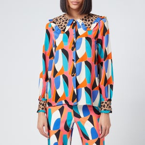 Never Fully Dressed Women's Abstract Puglia Blouse - Multi