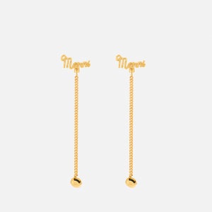 Marni Women's Logo Airpod Earrings - Gold
