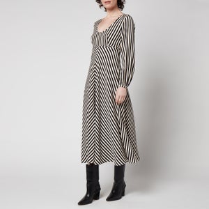 Whistles Women's Misha Diagonal Stripe Print Dress - Black/Multi