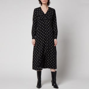 Whistles Women's Izzy Horseshoe Print Collar Dress - Black/Multi