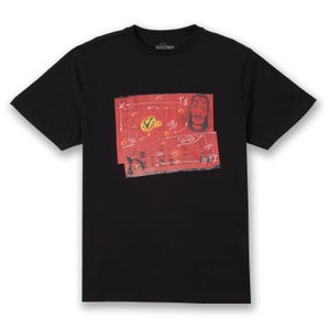 Camiseta extragrande pesada unisex Map de Money Heist - Negro
