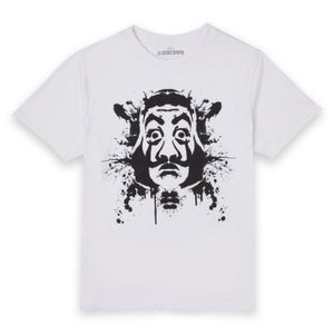 Money Heist Dali Mask Paint Splatter Unisex T-Shirt - White