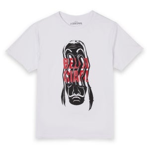 Camiseta unisex Distinted Dali Mask de Money Heist - Blanco