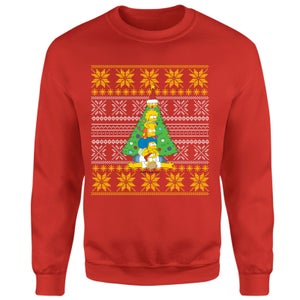 The Simpsons Family Christmas Jumper - Red