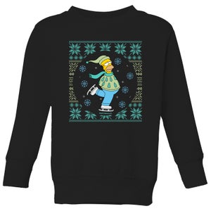 The Simpsons Dashing Through The Snow Pull pour enfants - Noir