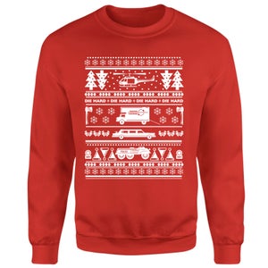 Die Hard Welcome To The Party Pal Christmas Jumper - Red