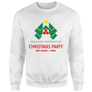 Die Hard Nakatomi Christmas Party Sweatshirt - Blanc