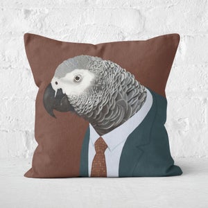 Fashionable African Grey Parrot Square Cushion