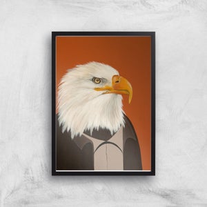 Eagle In Suit Giclee Art Print