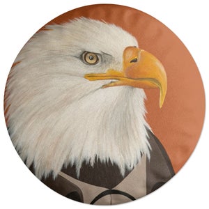 Decorsome Well Dressed Eagle Round Cushion