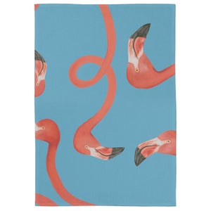 Flamingo Gathering Tea Towel