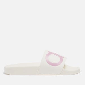 Salvatore Ferragamo Women's Groovy Slide Sandals - White