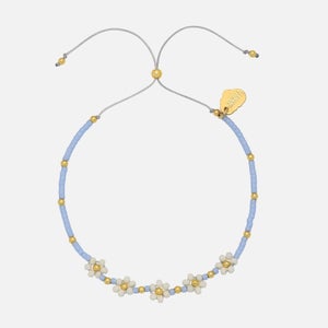 Estella Bartlett Women's Beaded Wildflower Daisy Chain Friendship Bracelet - Gold
