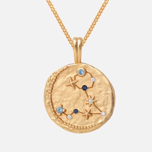 Astrid & Miyu Women's Zodiac Pisces Pendant Necklace - Gold