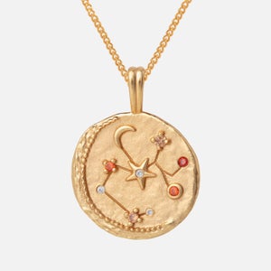 Astrid & Miyu Women's Zodiac Sagittarius Pendant Necklace - Gold