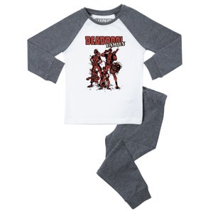Set de pijama para mujer Deadpool Family de Marvel - Gris blanco
