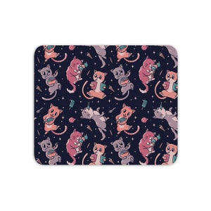 Pattern Ice Cream Cats Mouse Mat