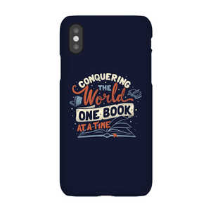 Conquering The World One Book At A Time Phone Case for iPhone and Android