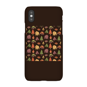 Pattern Camping Tree Fire Smores Tents Phone Case for iPhone and Android