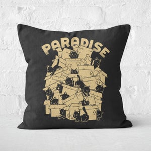 Cat Box Paradise Square Cushion