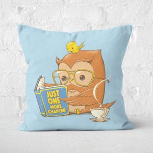 Just One More Chapter Square Cushion