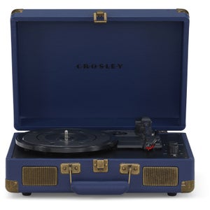 Cruiser Plus Deluxe Portable Turntable - With Bluetooth Output - Navy