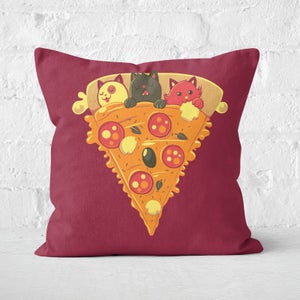 Pizza Cat Square Cushion