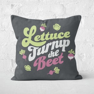 Lettuce Turnip The Beet Square Cushion