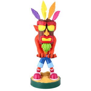 Crash Bandicoot Aku Aku Cable Guy 8 Inch Controller and Smartphone Stand