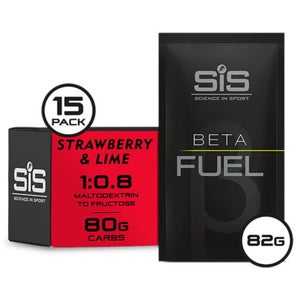 Science in Sport Beta Fuel Energy Drink Powder - Box of 15 sachets - Strawberry and Lime