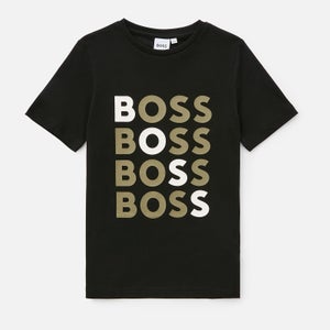 Hugo Boss Boys' Logo Short Sleeve T-Shirt - Black