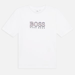 Hugo Boss Boys' Outline Short Sleeve T-Shirt - White