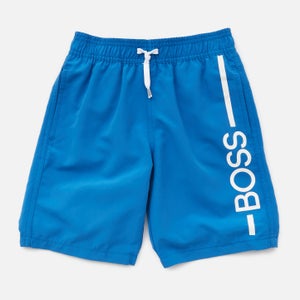 Hugo Boss Boys' Logo Swim Shorts - Electric Blue