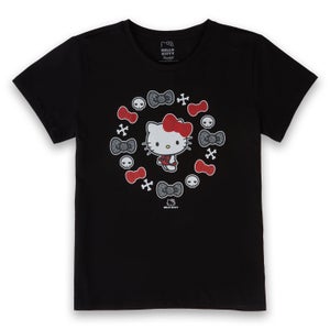 Hello Kitty Round Bow Women's T-Shirt - Black