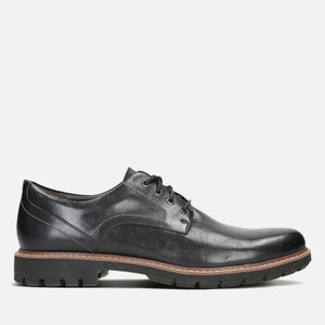 Clarks Men's Batcombe Hall Leather Derby Shoes - Black