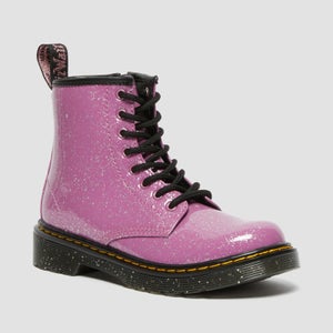 Dr Martens Kids' 1460 J Lace Cosmic Glitter Boots - Dark Pink