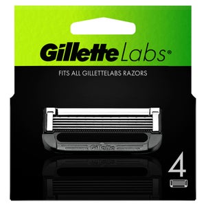 GilletteLabs with Exfoliating Bar and Heated Razor Blades Refill Packs (4 pack)