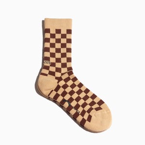 SOCKSSS Men's Tennis Squares Socks - Cinnamon Spice