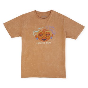 Disney Believe Unisex T-Shirt - Tan Acid Wash