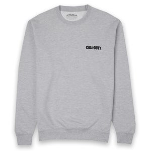 Call Of Duty Logo Embroidered Unisex Sweatshirt - Grau