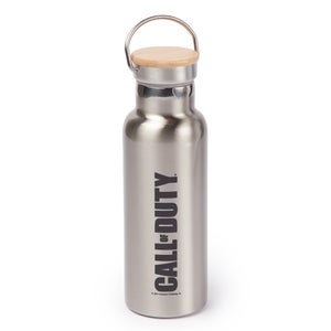 Call Of Duty Text Icon Tragbare Isolierte Wasserflasche - Steel