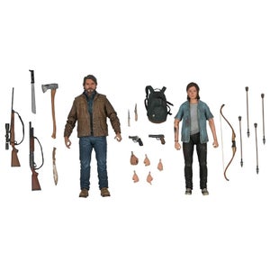 NECA The Last of Us Part 2 Joel and Ellie Ultimate Action Figures 2 Pack