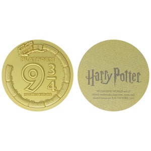 Harry Potter 24k gold plated Platfrom 3/4 Medallion