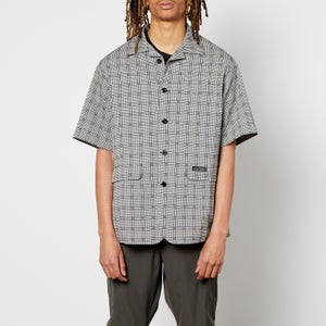 4SDesigns Men's Short Sleeve Check Blazer - Black/White