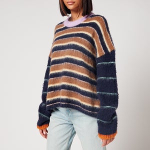 Stine Goya Women's Lucs Stripes Fluffy Knit Jumper - Stripes Multi