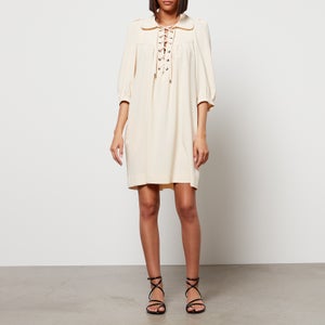 See By Chloe Women's Lace Up Shirt Dress - Milk